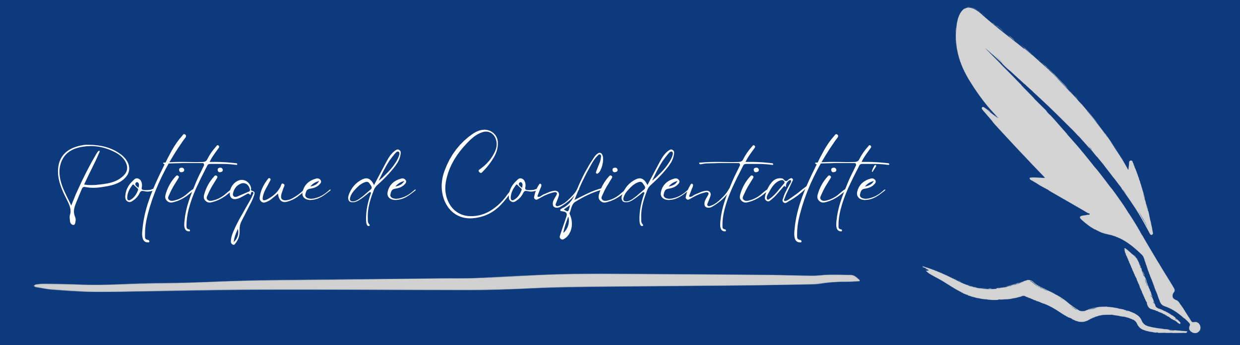 Bannière de la page Politique de confidentialité